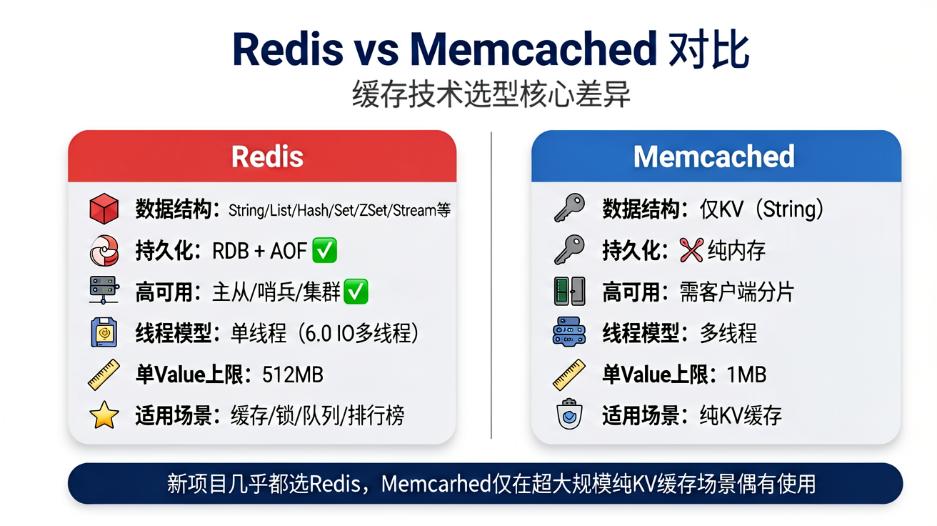 Redis vs Memcached对比