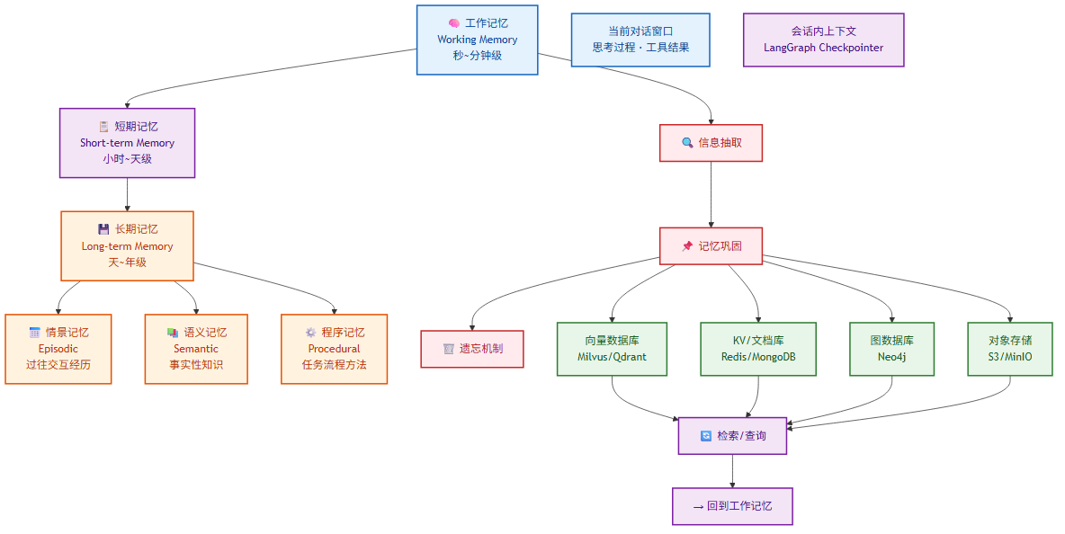 记忆系统存储架构