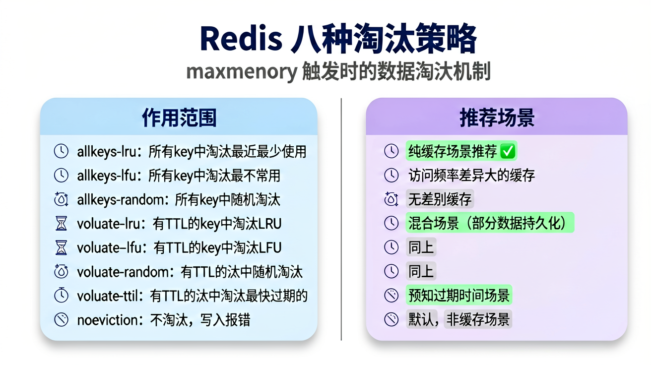 八种淘汰策略